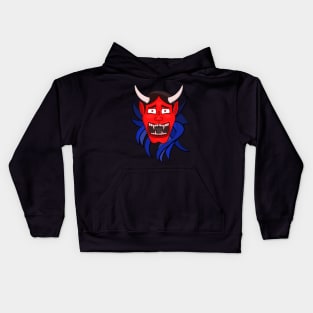 Noh Theater Hannya Japanese Kids Hoodie